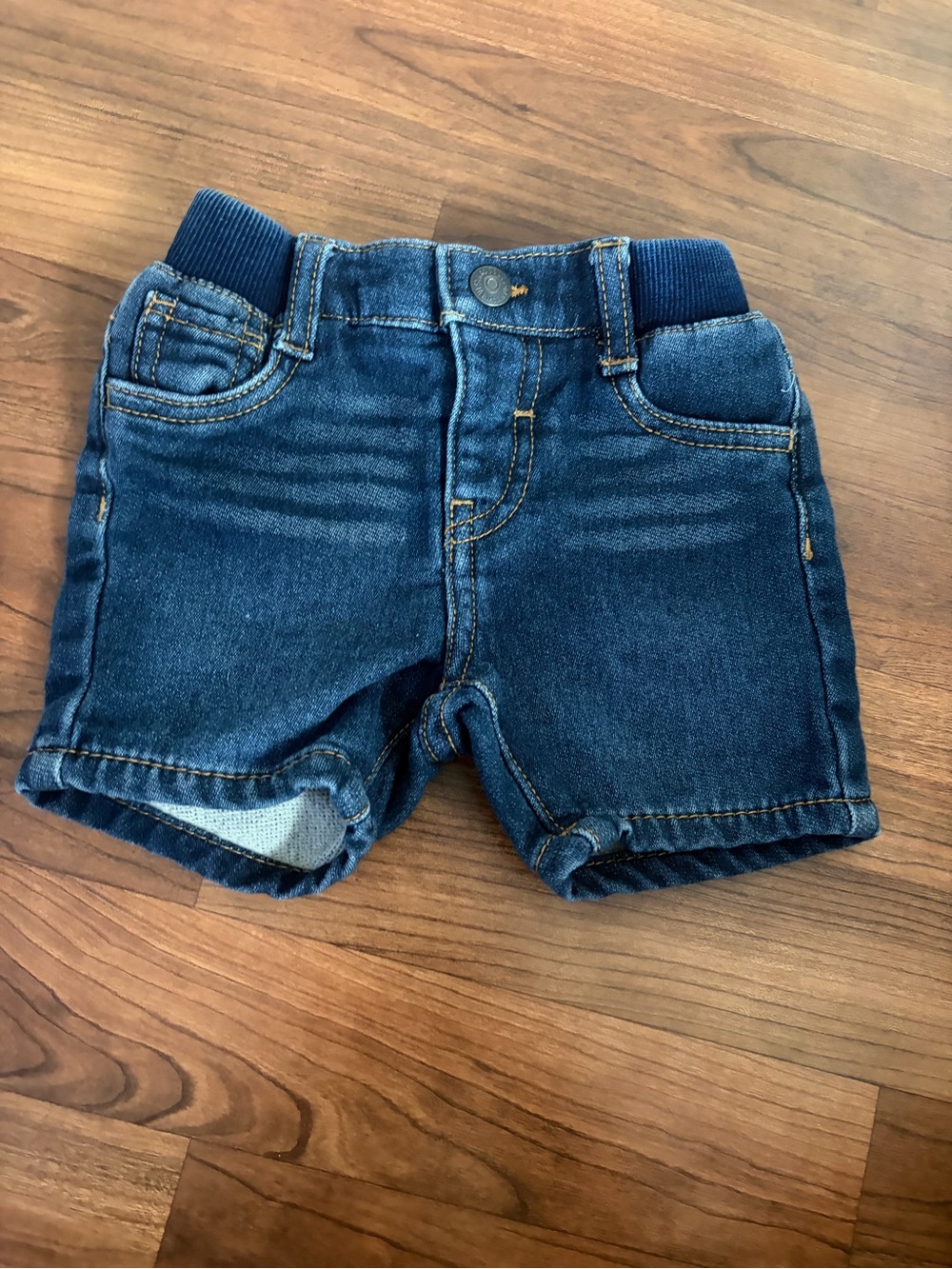 Levi's baby Dark Blue Denim Elastic Waist Shorts